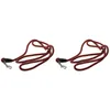 Bowls 2X Artificial Leather Braid Dog Leash - S-ABUX