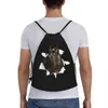 Scottish Terrier Dog Drawstring Bags Mulheres Homens Portátil Sports Gym Sackpack Scottie Training Storage Backpacks l96E #