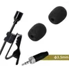 Microfoons 1 Stuks Omnidirectionele Zwart Lavalier Revers Clip Mic 3.5MM Voor Draadloze Systeem Stadia Kapellen Docenten