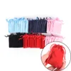 10pcs / lot 7 * 9cm Sac à bijoux Pochette Sacs-cadeaux avec cordon d'emballage de bijoux 10PC Pochettes à bijoux 30Ym #