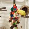 Diğer kuş malzemeleri kafes oyuncak kuş kafesi asılı ahşap blok ipi çiğneme hamak-tırmanma muhabbet kuşları cocatesos için