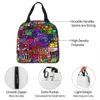 geometry Gaming D Insulated Lunch Bag Leakproof Cube Box Lunch Ctainer Cooler Bag Tote Lunch Box Travel Food Storage Bags L9J7#