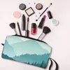 Kosmetiska väskor vackra gröna berg bärbara makeup fodral för rese camping utanför aktivitet toalettarty smycken väska