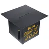 Party Supplies Graduation Message Box Supply Card Boxes Cap stemt 2024 Paperdecoraties Start van school