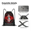 Karate Kyokushin TrawString Sac à dos Femmes Men Sport Sport Sackpack Portable Martial Arts Training Sac Sack Y3vy #