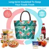 Aosbos Fi Portable izolowane płócienne torba na lunch termiczne pokarm piknik torebki na lunch dla kobiet dla dzieci mężczyźni drukowanie chłodne obiadowe torba 65fy#