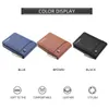 Nouveau portefeuille court pour hommes petit porte-carte multifonctionnel en cuir PU Busin Zipper Purse Fi de haute qualité Casual f80J #