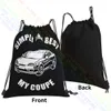 Hyundai Coupé 3.Generati Sacs à cordon Sac de sport Bookbag Sacs légers pliables pour voyage Y15i #