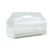 Haal containers uit 4 heldere cupcake dozen draagbare roldoos broodcake container sandwich muffin kaas dessert