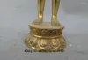 Decoratieve beeldjes 12 Tibet Boeddhisme Vinger Hemel en Aarde Jonge Sakyamuni Bronzen verguld verguld standbeeld