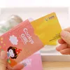 2pcs Women's Credit Card Holders Plastic Fi Cute Female Busin Card Cover Bag Cases for Student Card Bus ID Badge Holder 91hd#