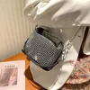 Shoulder Bags Style Fashion Luxury Handbag Shiny Rivet Lady Diagonal Straddle Party Bag