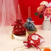 sakura Floral Canvas Fr Drawstring Bag Stripe Satin Bow Festive Sugar Bag Jewerly Packing Bag Lucky Cat Ribb Bow Wrist h4Hl#