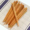 Chopsticks Natural Bamboo Wood frisk kinesisk karbonisering Hotpinnar Återanvändbart köksbord