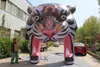 6m 20ft High Decorative Green Show Artificial Tiger Entrance uppblåsbar Tiger Arch Tunnel