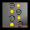 Relógios de parede Sala de estar Relógio 3D LED tela eletrônica portátil com segundos de salto branco vermelho