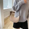 Sacs à bandoulière en cuir PU pour femmes, sac sous les bras de luxe, tendance, boulettes, couleur unie, sac à main de styliste exquis pour femmes