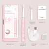 Toothbrush SEAGO Electric Toothbrush Sonic Rechargeable Travel Waterproof Electronic Tooth 8 Brushes Soft Replacement Heads For Adult Gift