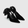 Boots pompes Chaussures féminines Femme Élégante Chaussures à talons Talons hauts luxueux Robe noire Rignestone Stiletto coréen Sexy Nude Party Trendyol