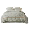 Bedding Sets Chinese Style Ink Embroidery A Long-staple Cotton 4 Pcs Duvet Cover Bed Sheet Wholesale