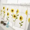 1pc rideau transparent court tournesollorl