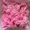 Accessori 8 cm 100 pz Artificiale Pe Schiuma Rosa Fiori Teste Sposa Bouquet di Fiori per la Festa Nuziale Decorativa Scrapbooking Fai Da Te