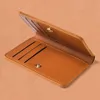 PU LEATHER CARD HOLDER BUSIN ID Kreditkortspåsar Plånbok för kvinnor Kort fast handväska med Butts Ultra Thin Credit Card Bags B87H#