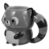 Tazas Cerámica Taza Cartoon Animal Tea Café Beber Beber Baccoon Oficina de Agua para el Agua Regalos hawaianos