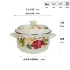 Enamel Cooking Pots Casserole Stew Pot Set Cooking Cood Pot Soup Pot Milk Pot 16/18/20/22/24cm Kitchenware 240327