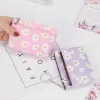 Daisy Print Coin Purse Kvinnor Mini plånböcker Koppling med dragkedja Keychain Small Coin Pouch Bag Female Pouch Key Card Holder Wallet 02LS#