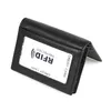 new Men Wallets Genuine Leather Short Coin Purse Small Credit Card Holder Wallet for Male Black RFID Card Holder Bifold Cover E1Nt#