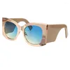 Sunglasses Oversized Cat Eye Women Designer Fashion Square Sun Glasses For Female Trend Big Frame