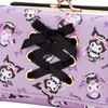 Ny ankomsttecknad Kuromi -stil Kort casual Wallet Kawaii Card Bag Coin Purse Holiday Presents To Friends Kdis Ornament 226