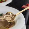 Scolle di caffè cucchiai zuppa maniglia lunga tavola arredamento gelato utensili da cottura