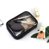 Kvinnor Makeup Bag Waterproof Clear PVC Travel Cosmetic Påsar Fall Travel Make Up Kit Väskor för män toalettborste Organiser Pouch T1ih#