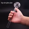 Tuyaux en verre de grande taille en gros 200mm longueur OD50mm Baoll Dab paille barboteur tuyau de brûleur à mazout pour narguilés plates-formes eau Bongs