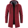 Men's Trench Coats Versatile Knitted Cardigan Plush Coat Trendy Autumn And Winter