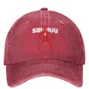 Ball Caps Vintage Soccer Siuuu Ronaldo Football Seven Baseball Unisex Distressed Denim Washed Headwear Outdoor Activities Hats Cap