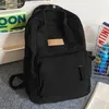 Rugzak Vintage studenten katoen canvas casual laptop boekentas grote capaciteit effen kleur mode knapzak