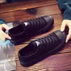 Chaussures décontractées 2024 Tout en toile noire Hommes et femmes Couple Été Respirant Coréen Unique Pure Appartements