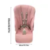 Almofada de cadeira alta com alças confortáveis ​​substituições de assento cobre cinto respirável couro pu virilha grossa
