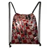 niedliche CH Print Draw String Bag CH Player Spiel Rucksäcke große Kapazität Aufbewahrungstaschen für Reiseschuhe Halter Teenager Daypack B9P6#