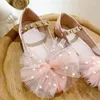 Casual Shoes Sweet Mesh Bow Pearls Soft Ballet Flats Women Ballerina Flat Handmade Rhinestones Mary Janes Slip On Loafers Moccasins