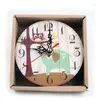 Table Clocks Round Home Decor Art Large Watch Modern Design Living Room Bedroom Office Cafe Bar Wooden Wall Clock Shabby Chic Vintage Rustic