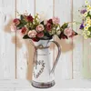 Vases Kettle Metal Flower Pot Outdoor Home Decor Arrangement Bucket Dried Flowerpot Vase Iron