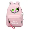 Alice In Wderland Kawaii Meninos Meninas Crianças Sacos de Livro Escolar Mulheres Bagpack Adolescentes Canvas Laptop Mochila de Viagem P8cW #