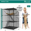 Cage de transport pour chats, chenil avec hamac Extra Large pour 1 à 2 chats, furet, Chinchilla, petits animaux