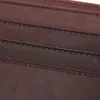 Crazy Horse Leather Man plånbok med kortsida präglad mönsterdesign importerade män äkta myntväska v3yx#