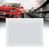 1pc Self-adhesive Label Bag Windshield Parking Permit Transparent Card Bag 100mm X 80mm Plastic Card Cover Car Sticker