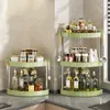 Kitchen Storage Organizer Rack Large Capacity Corner Seasoning Oil Soy Sauce Spice Shelves Home Bathroom Holder 2-5 Layers